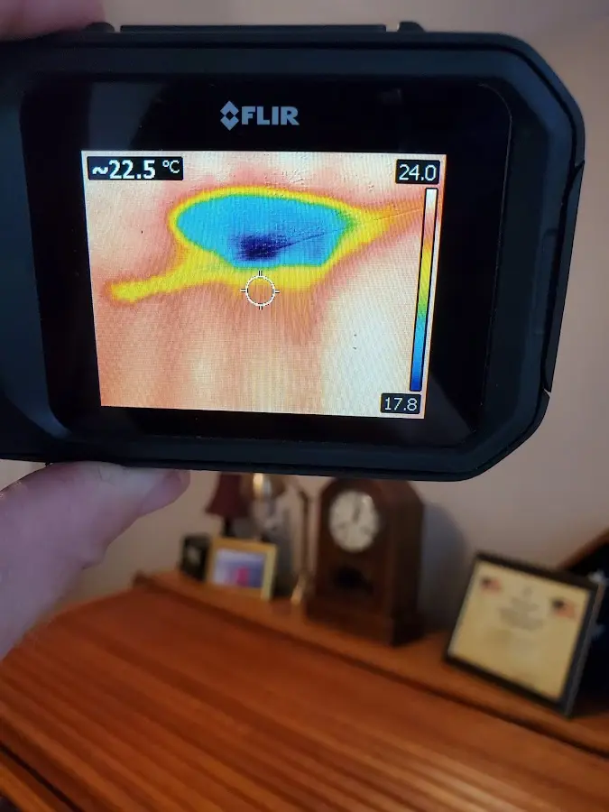 Thermal imaging inspection for water damage in Cheverly